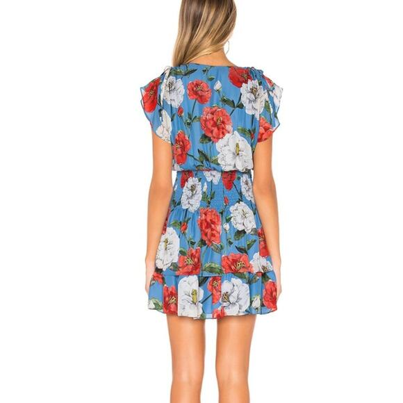 Parker Bondi Floral Mini Dress in Maritime Wildflower - Picture 2 of 8
